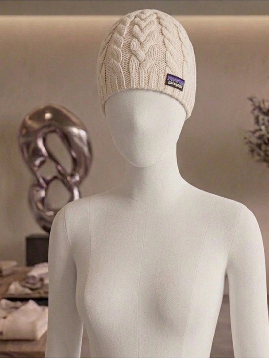 Patagonia Accessories - Patagonia Ivory Cable-Knit Beanie